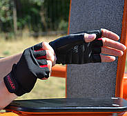 Рукавички для фітнесу MadMax MFG-251 Rainbow Rubine Red M, фото 9