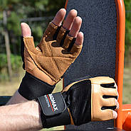 Рукавички для фітнесу MadMax MFG-269 Professional Brown XXL, фото 6