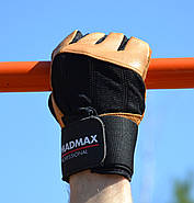 Рукавички для фітнесу MadMax MFG-269 Professional Brown XXL, фото 9