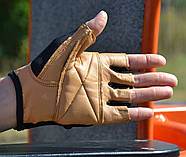Рукавички для фітнесу MadMax MFG-444 Fitness Brown M, фото 5