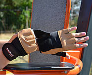 Рукавички для фітнесу MadMax MFG-444 Fitness Brown M, фото 9