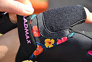 Рукавички для фітнесу MadMax MFG-770 Flower Power Gloves Black/Pink S, фото 11