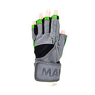 Рукавички для фітнесу MadMax MFG-860 Wild Grey/Green XL, фото 2