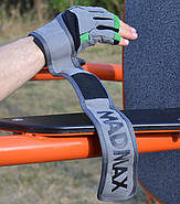 Рукавички для фітнесу MadMax MFG-860 Wild Grey/Green XL, фото 9