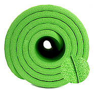 Килимок для йоги та фітнесу 7SPORTS NBR Yoga Mat+ MTS-3 (180*60*1.5см.) Зелений, фото 7