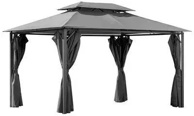 Альтанка Mirpol Pawilon Ogrodowy Tino 3 Grafitowy 300 x 400 x 270cm, фото 1