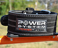 Пояс для пауерліфтингу Power System PS-3800 PowerLifting шкіряний Black XL від 86 до 106 см, фото 8