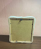 Ікона Святий Миколай Чудотворець в білому дерев’яному кіоті під склом, фото 2