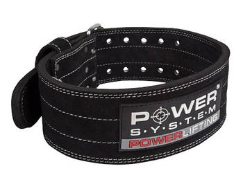 Пояс для пауерліфтингу Power System PS-3800  PowerLifting шкіряний Black XL