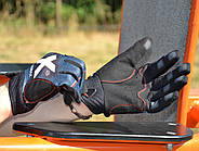 Рукавички для фітнесу MadMax MXG-102 X Gloves Black/Grey/White L, фото 7
