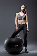 М'яч для фітнесу (фітбол) Power System PS-4013 Ø75 cm PRO Gymball Black, фото 3