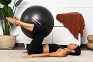 М'яч для фітнесу (фітбол) Power System PS-4013 Ø75 cm PRO Gymball Black, фото 9