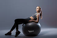 М'яч для фітнесу (фітбол) Power System PS-4013 Ø75 cm PRO Gymball Black, фото 11