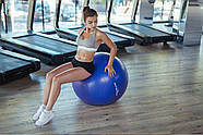 М'яч для фітнесу (фітбол) Power System PS-4018 Ø85 cm PRO Gymball Blue, фото 7
