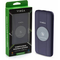 Батарея універсальна Vinga 10000 mAh Wireless QC3.0 PD soft touch purple (BTPB3510WLROP), фото 7
