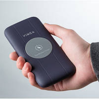 Батарея універсальна Vinga 10000 mAh Wireless QC3.0 PD soft touch purple (BTPB3510WLROP), фото 9