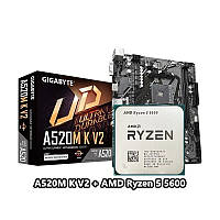 Комплект Gigabyte A520M K V2 + AMD Ryzen 5 5600