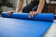Килимок для йоги та фітнесу Power System PS-4014 PVC Fitness-Yoga Mat Blue (173x61x0.6), фото 10