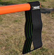 Тканева гумка для фітнесу та спорту Power System PS-4092 Booty Band LVL 2 Black/Green (d_80 см. 12-16кг.), фото 9