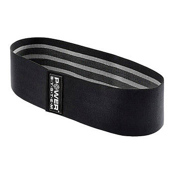 Тканева гумка для фітнесу та спорту Power System PS-4093 Booty Band LVL 3 Black/Grey (d_94 см. 6-12кг.)