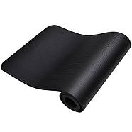 Килимок для йоги та фітнесу Power System PS-4017 NBR Fitness Yoga Mat Plus Black (180х61х1), фото 7