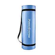 Розпродаж- без пакування Килимок для йоги та фітнесу Power System PS-4017  Plus Blue (180х61х1), фото 5