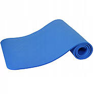 Розпродаж- без пакування Килимок для йоги та фітнесу Power System PS-4017  Plus Blue (180х61х1), фото 6