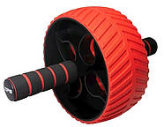 Колесо для преса Power System PS-4107 Full Grip AB Red + килимок Red/Black, фото 2