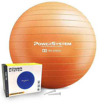 М'яч для фітнесу (фітбол) Power System PS-4018 Ø85 cm PRO Gymball Orange