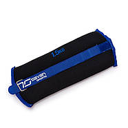 Обтяжувачі-манжети для ніг і рук 7SPORTS Wrist/Ankle Weights ( 2х1,5кг.) ON-3 Black/Blue (пара), фото 2