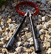 Скакалка швидкісна Power System PS-4033 Crossfit Jump Rope Red (2,8m.), фото 4