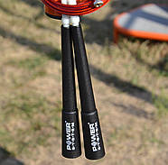 Скакалка швидкісна Power System PS-4033 Crossfit Jump Rope Red (2,8m.), фото 7