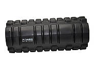 Масажний ролик (роллер) Power System PS-4050 Fitness Foam Roller Black/Orange (33x15см.), фото 4