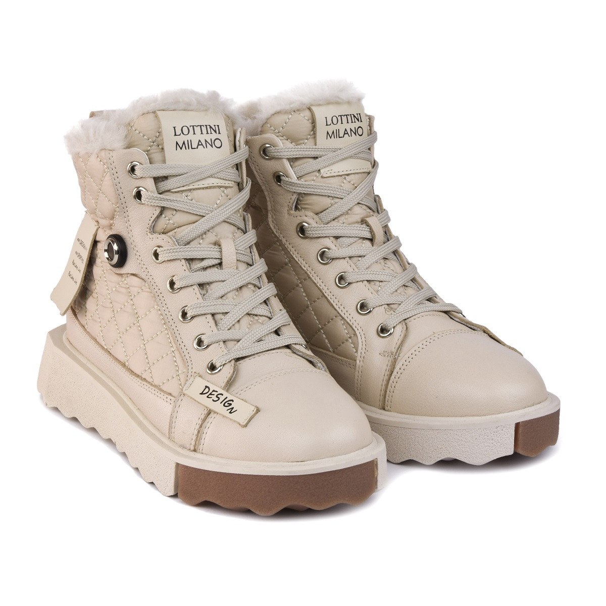 Черевики Lottini 41-5690 бежевий