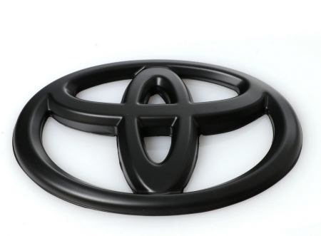 Емблема на решітку радіатора / на багажник TOYOTA 130*90 мм Тойота  колір чорний глянець