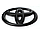 Емблема на решітку радіатора / на багажник TOYOTA 120*80 мм Тойота колір чорний глянець, фото 3