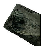 Набір плед і чохол плюшевий, багаторазовий для кушетки, бутилочний колір для масажу, фото 4