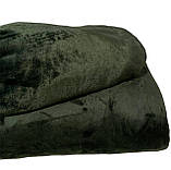 Набір плед і чохол плюшевий, багаторазовий для кушетки, бутилочний колір для масажу, фото 3