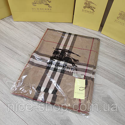 Палантин Burberry мокко, фото 4