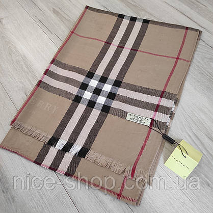 Палантин Burberry мокко, фото 5