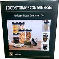 Набор емкостей для сыпучих продуктов Food Storage Container Set 6шт