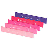 Фітнес резинки набір із 5шт. 4yourhealth Mini Band Fitness 2662 (від 1 до 20кг.) рожевий, фото 3