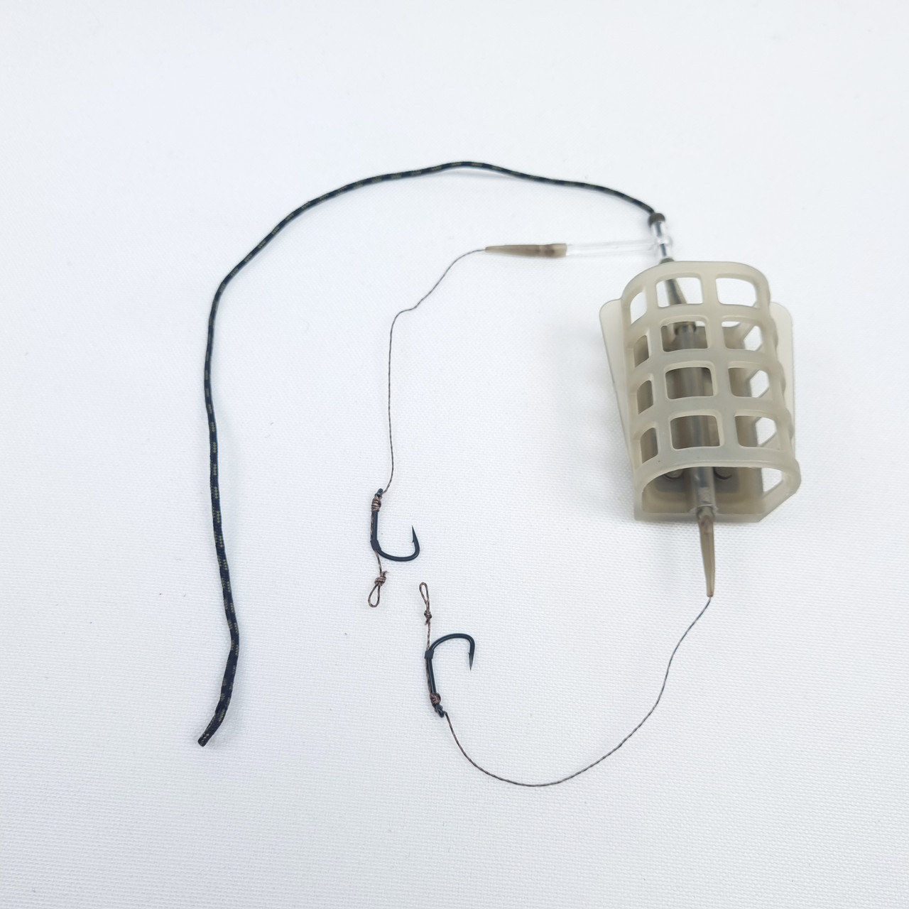 Готова фідерна оснастка на карпа ProfMontazh Elite-Classic 70г уловиста фідерна снасть на карася коропа, фото 1