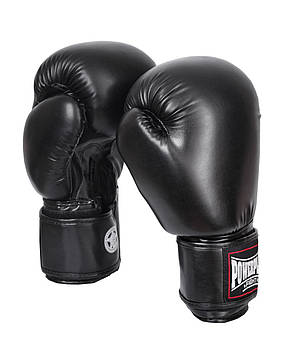 Боксерські рукавиці PowerPlay 3004 Classic Чорні 12 унцій