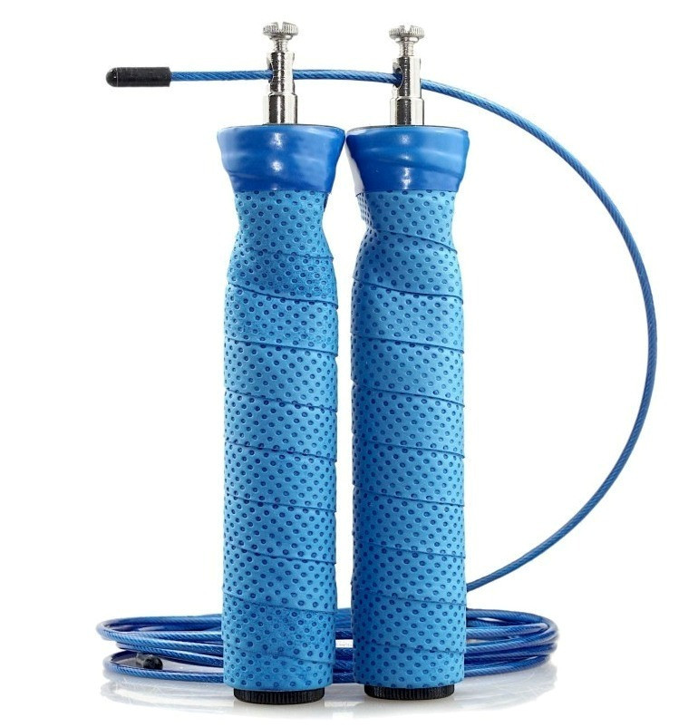 Скакалка швидкісна 7SPORTS Cross Rope 3м. на підшипниках SK-1 7S блакитна