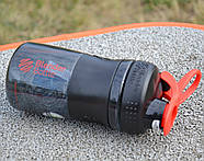 Шейкер спортивний (пляшка) BlenderBottle SportMixer Flip 20oz/590ml Black/Red (500012), фото 9