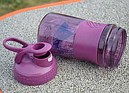 Шейкер спортивний (пляшка) BlenderBottle SportMixer Flip 20oz/590ml Plum, фото 9