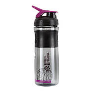 Шейкер спортивний (пляшка) BlenderBottle SportMixer Flip 28oz/820ml Black/Plum, фото 3