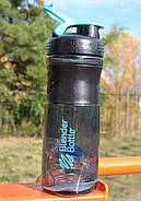 Шейкер спортивний (пляшка) BlenderBottle SportMixer Flip 28oz/820ml Black/Teal, фото 9