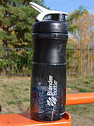 Шейкер спортивний (пляшка) BlenderBottle SportMixer Flip 28oz/820ml Black/White, фото 9